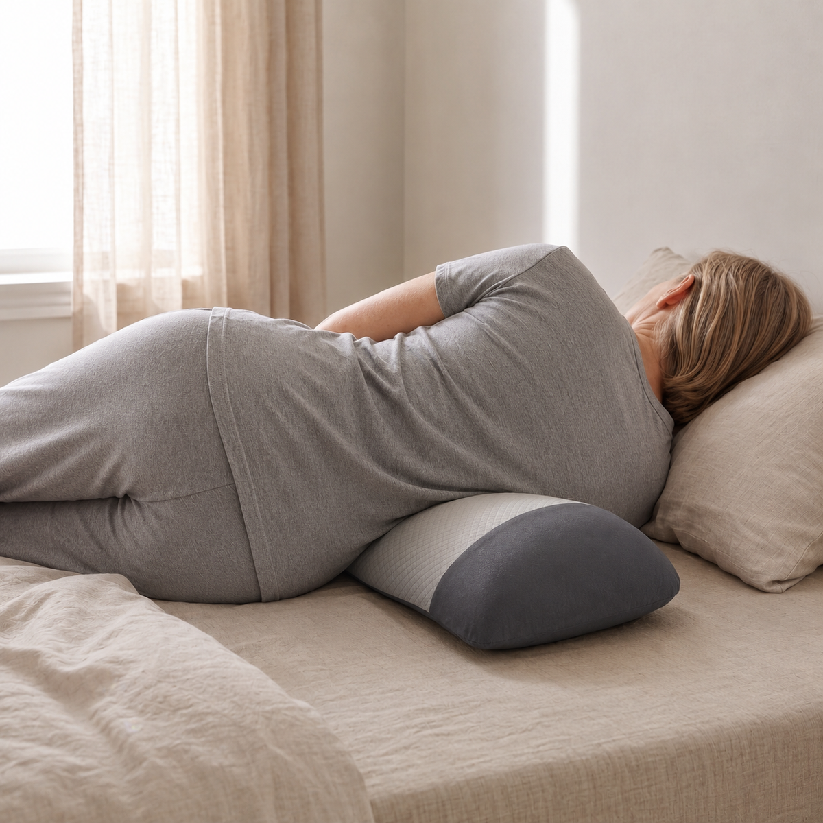 NightCradle under a side sleeper's waist